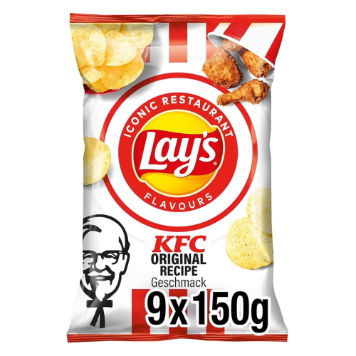 Lays KFC Crisps – Chicken Flavour with KFC’s 11 Herbs & Spices 150g